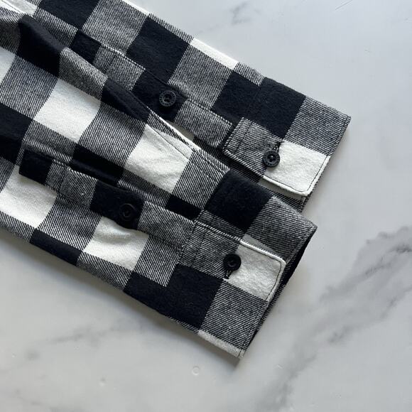 Harley Davidson rustic flannel paid shirt Size M Embroidered western cabin core - Picture 11 of 13